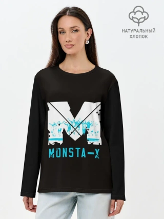 Лонгслив женский. Хлопок / MONSTA X