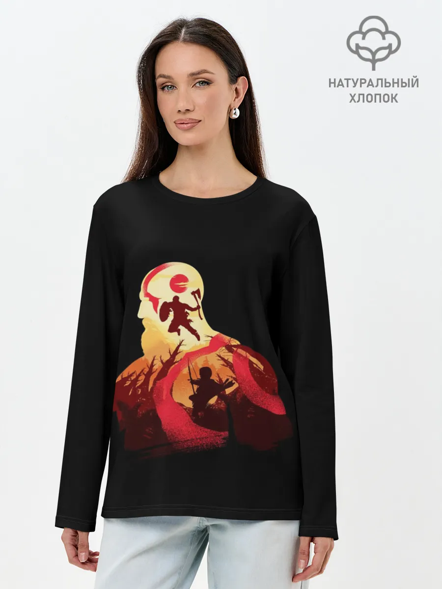 Лонгслив женский. Хлопок / God of War
