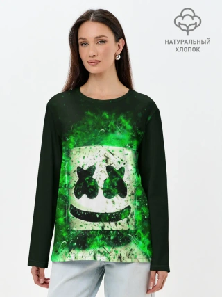 Лонгслив женский. Хлопок / Marshmello