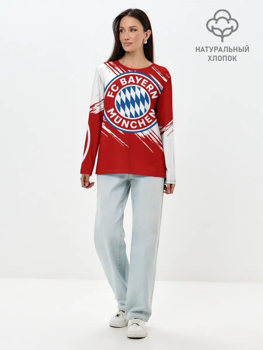 Лонгслив женский. Хлопок / Бавария