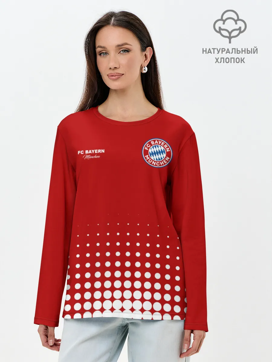 Лонгслив женский. Хлопок / Бавария