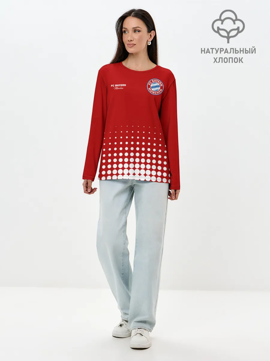 Лонгслив женский. Хлопок / Бавария