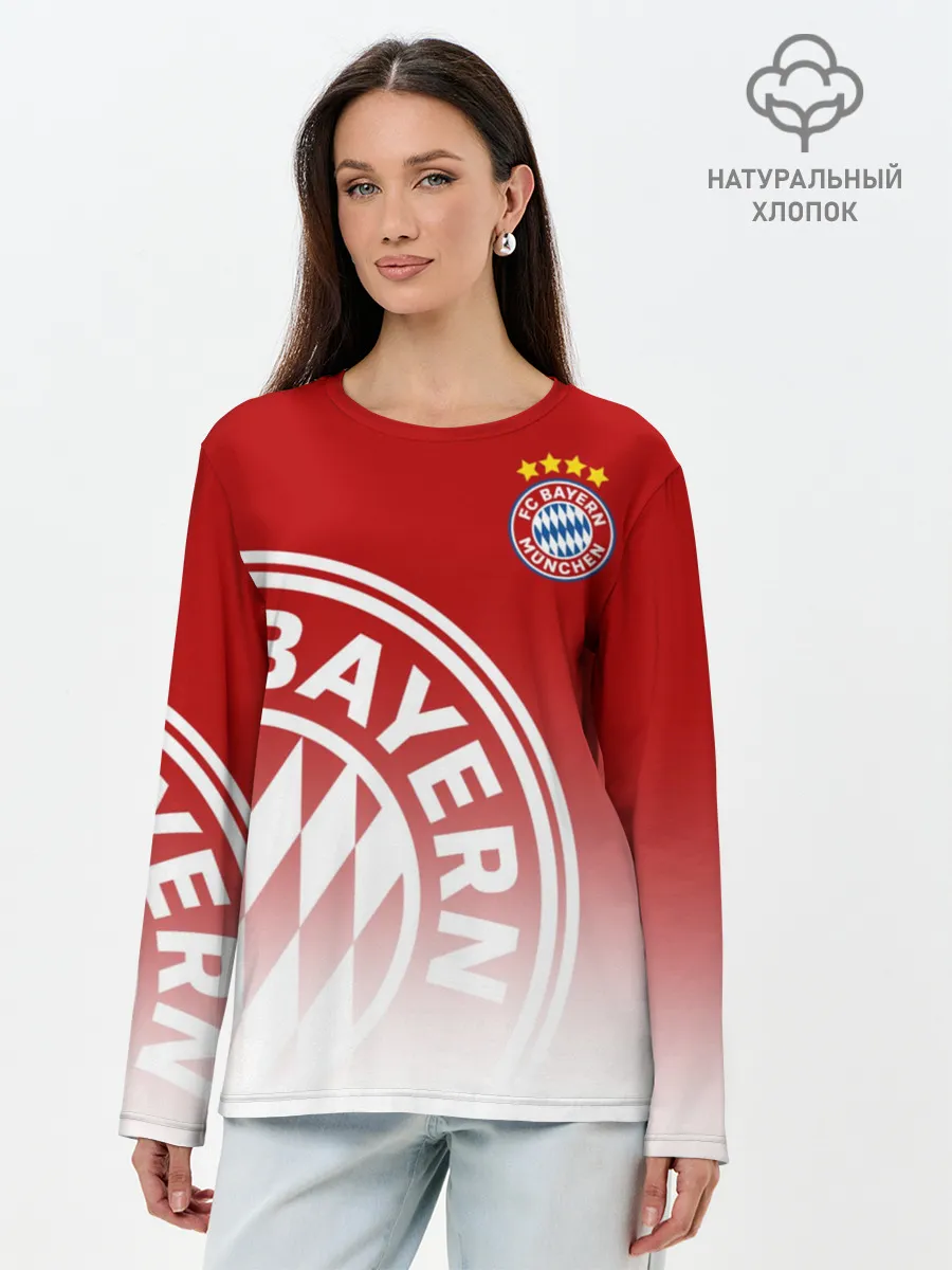Лонгслив женский. Хлопок / Бавария