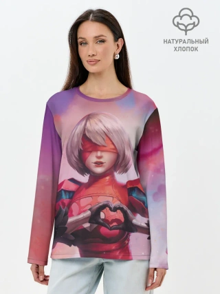 Лонгслив женский. Хлопок / NieR