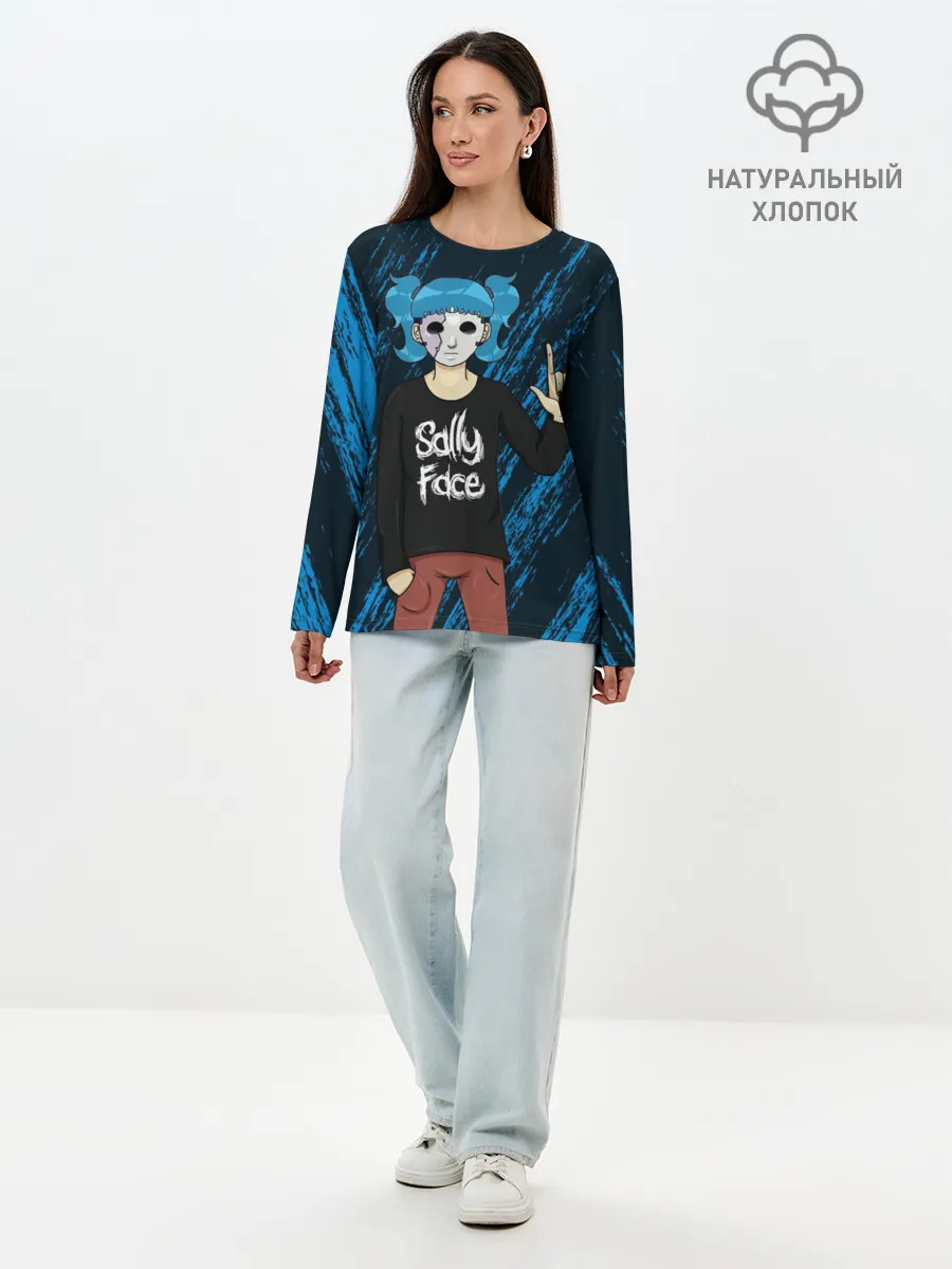 Лонгслив женский. Хлопок / Sally Face по Року