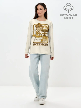 Лонгслив женский. Хлопок / Science