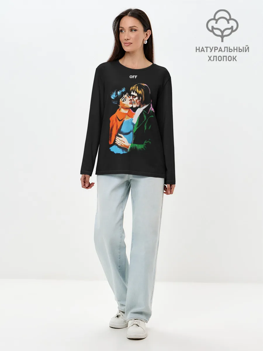 Лонгслив женский. Хлопок / OFF-FACE
