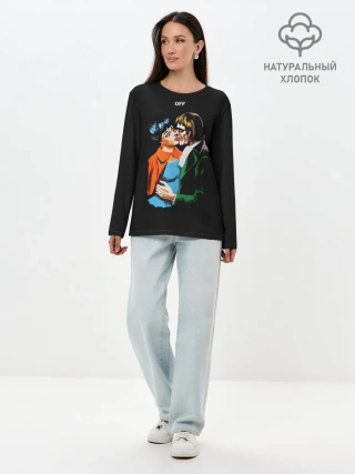 Лонгслив женский. Хлопок / OFF-FACE