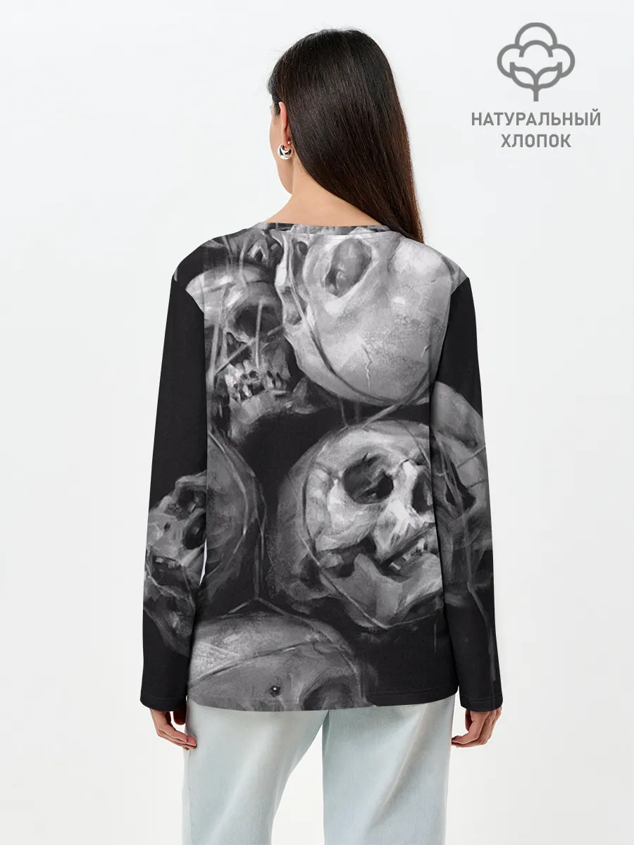 Лонгслив женский. Хлопок / Iron Maiden