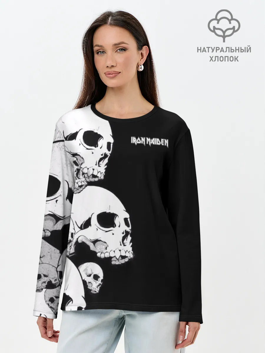 Лонгслив женский. Хлопок / IRON MAIDEN | АЙРОН МАЙДЕН