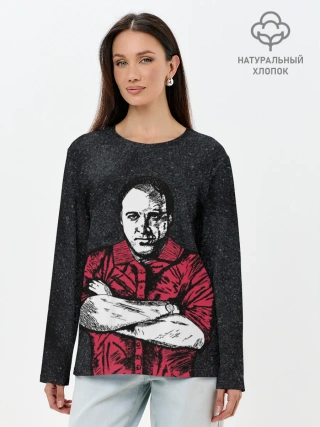Лонгслив женский. Хлопок / Сопрано Джеймс Гандольфини