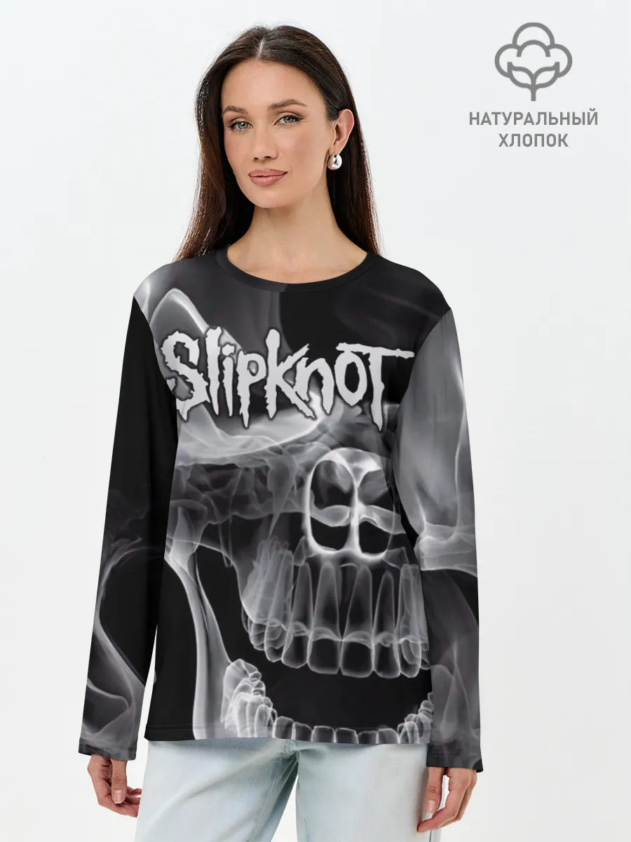 Лонгслив женский. Хлопок / Slipknot