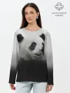 Лонгслив женский. Хлопок / Панда