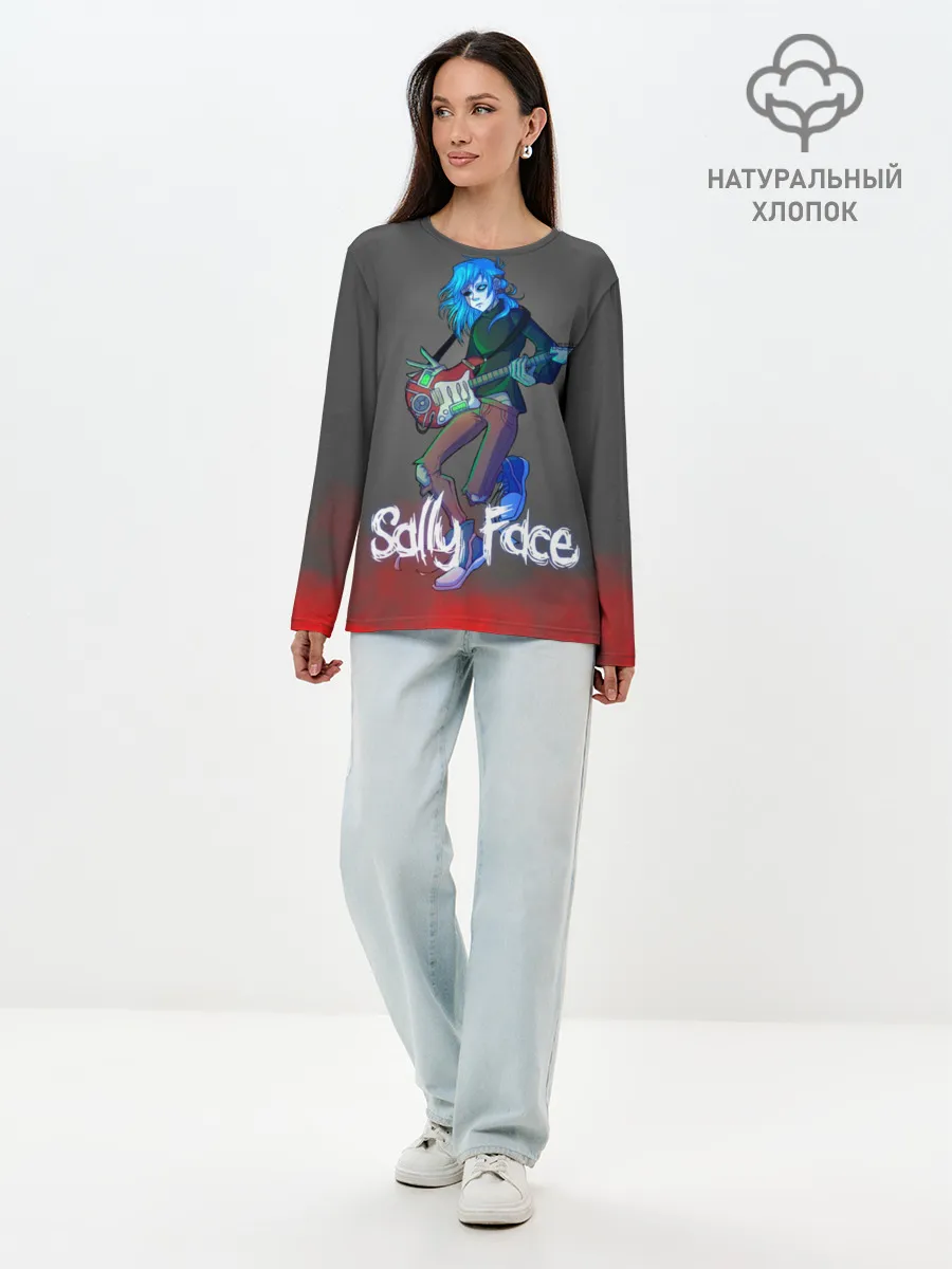 Лонгслив женский. Хлопок / Sally Face
