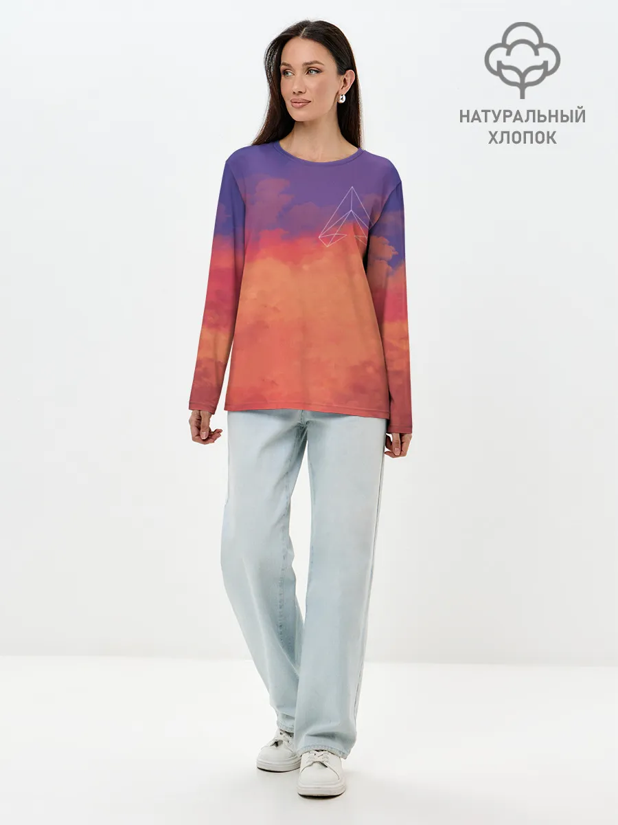 Лонгслив женский. Хлопок / Apex