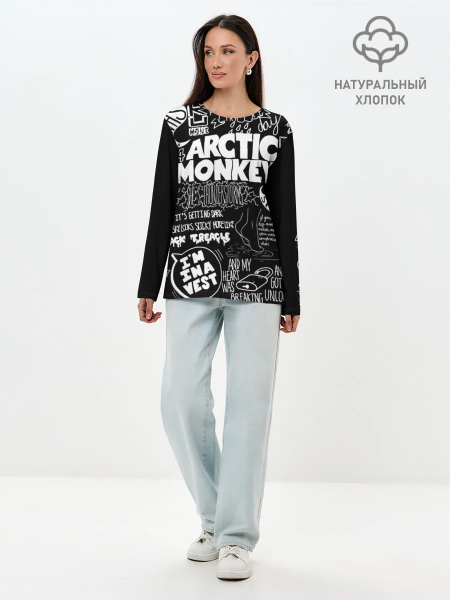 Лонгслив женский. Хлопок / Arctic Monkeys
