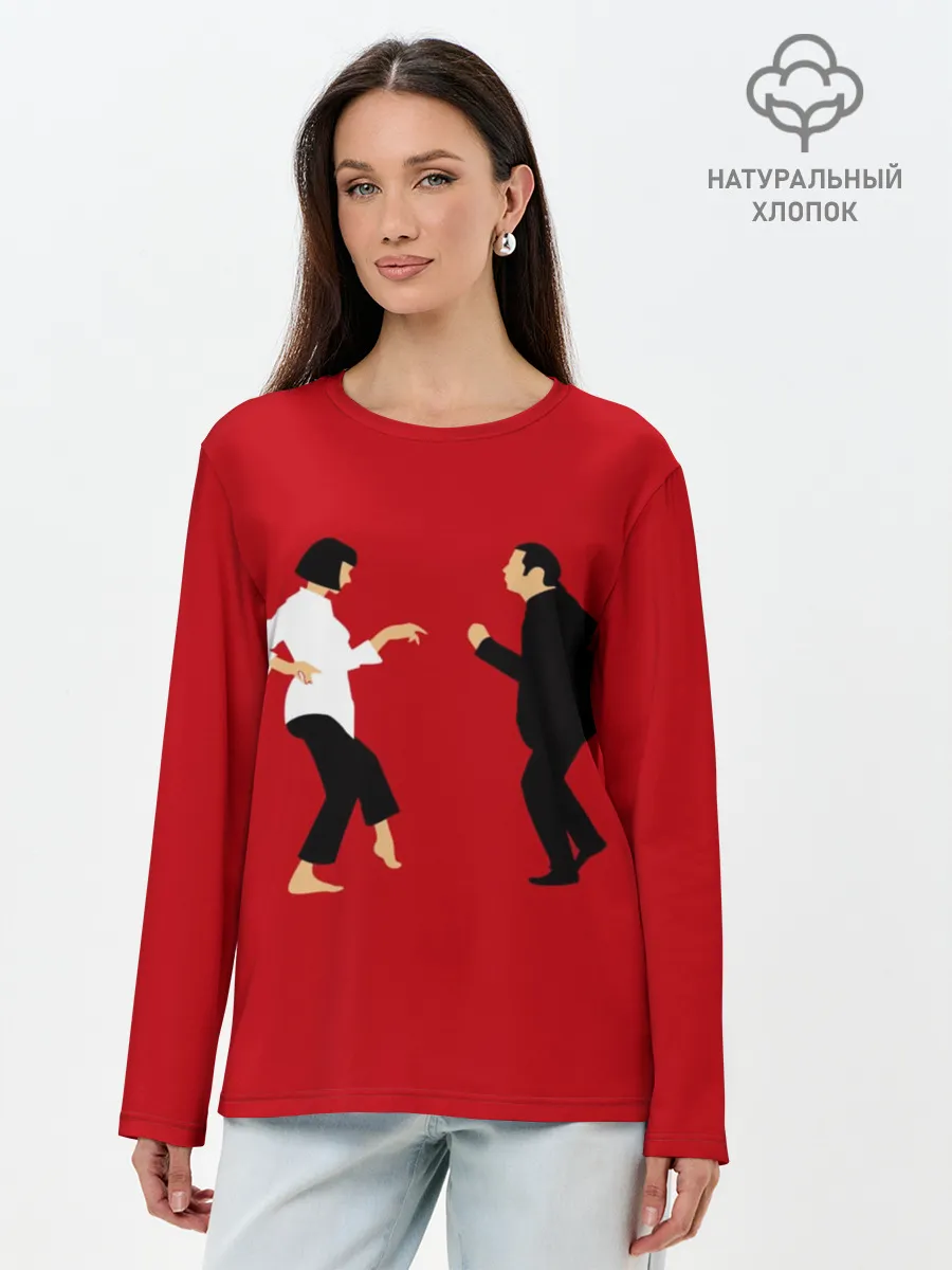 Лонгслив женский. Хлопок / Криминальное чтиво