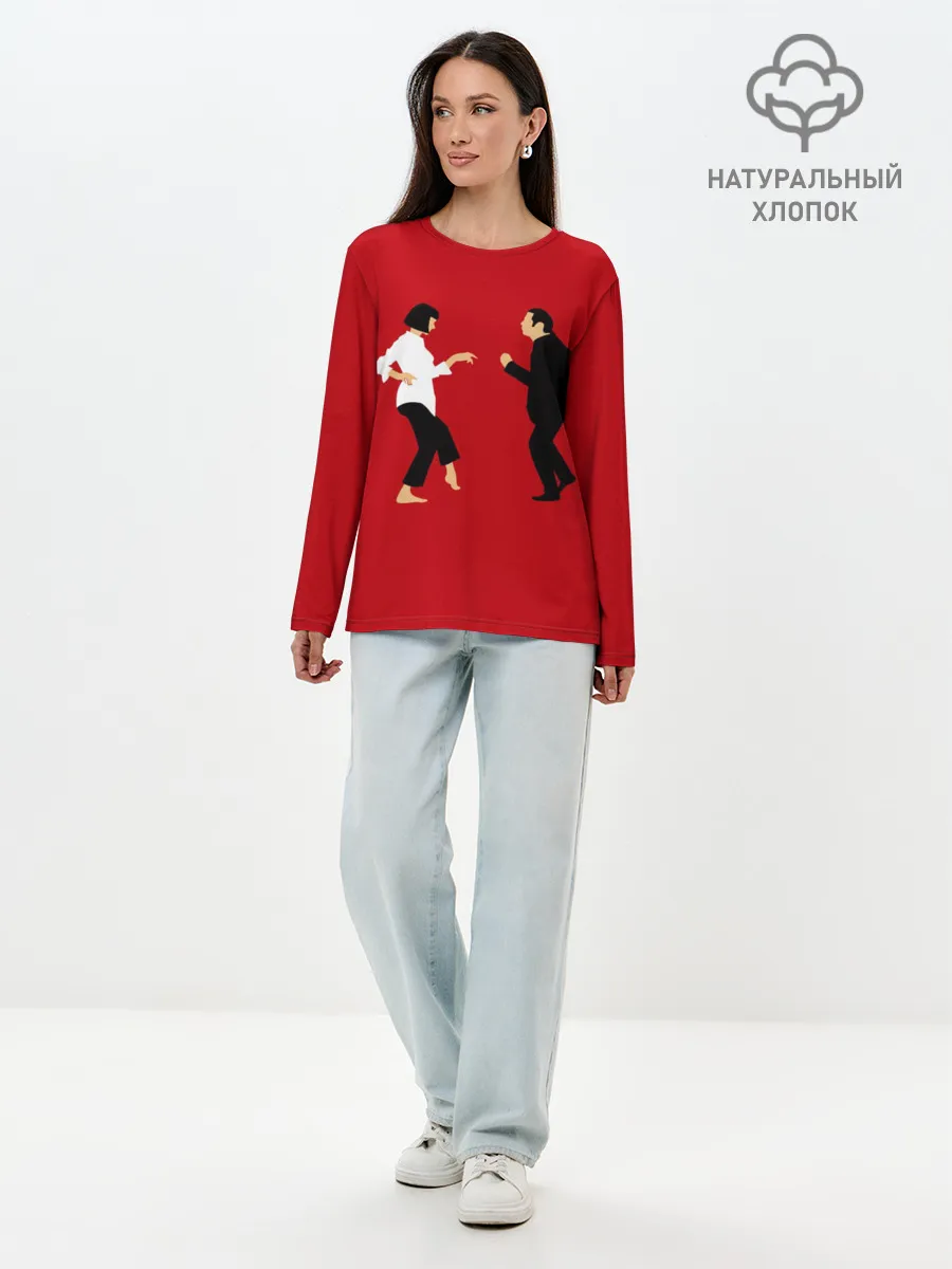 Лонгслив женский. Хлопок / Криминальное чтиво