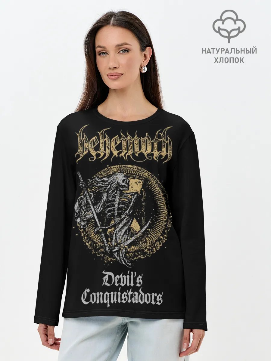 Лонгслив женский. Хлопок / Behemoth