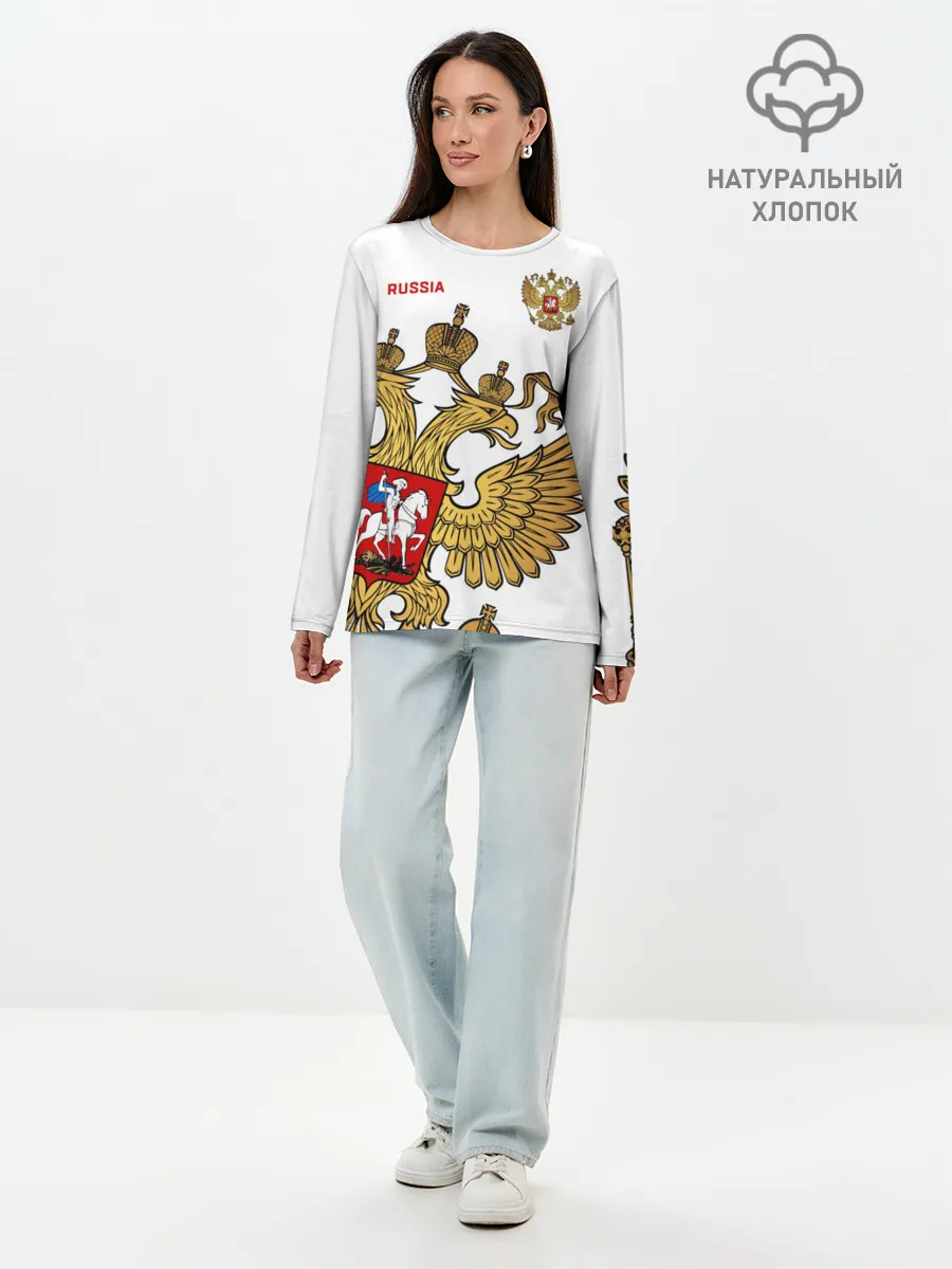 Лонгслив женский. Хлопок / Россия