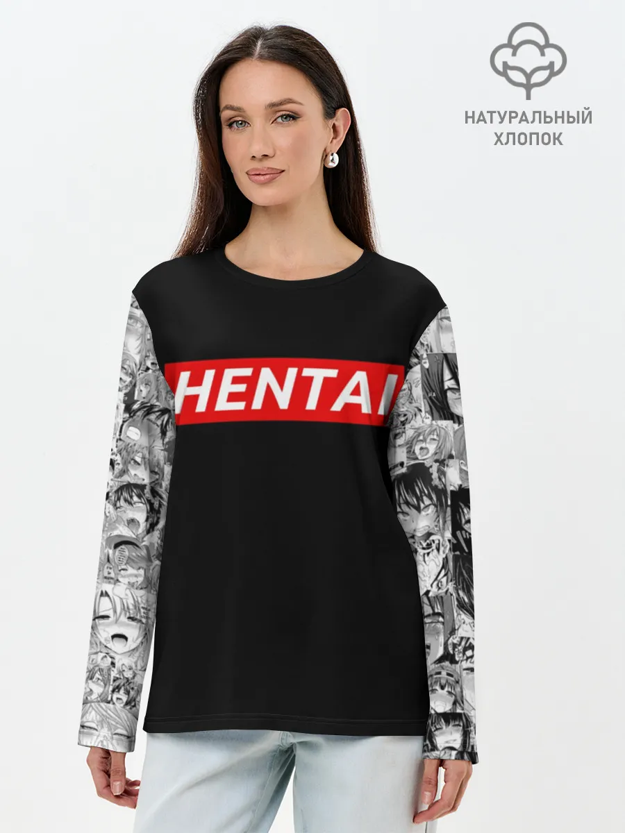 Лонгслив женский. Хлопок / Японская анимация