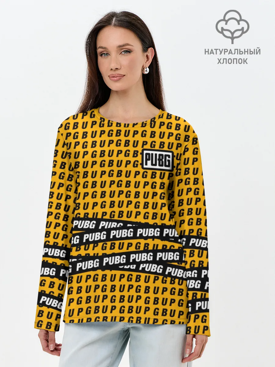 Лонгслив женский. Хлопок / PUBG