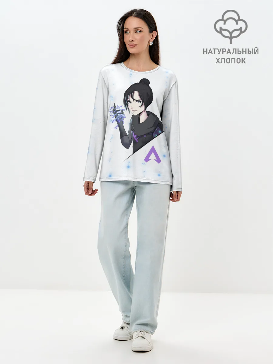 Лонгслив женский. Хлопок / Apex Legends - Wraith