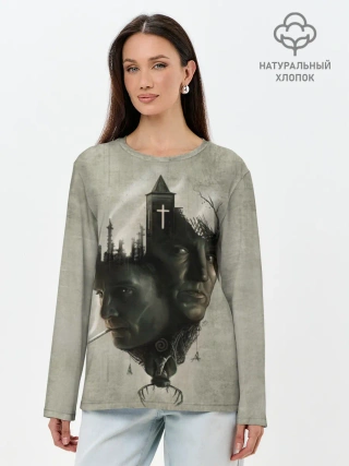 Лонгслив женский. Хлопок / True Detective