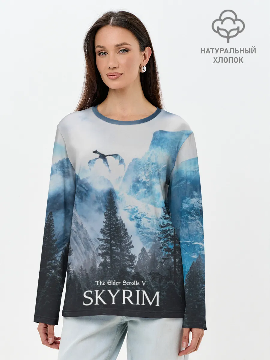 Лонгслив женский. Хлопок / Skyrim