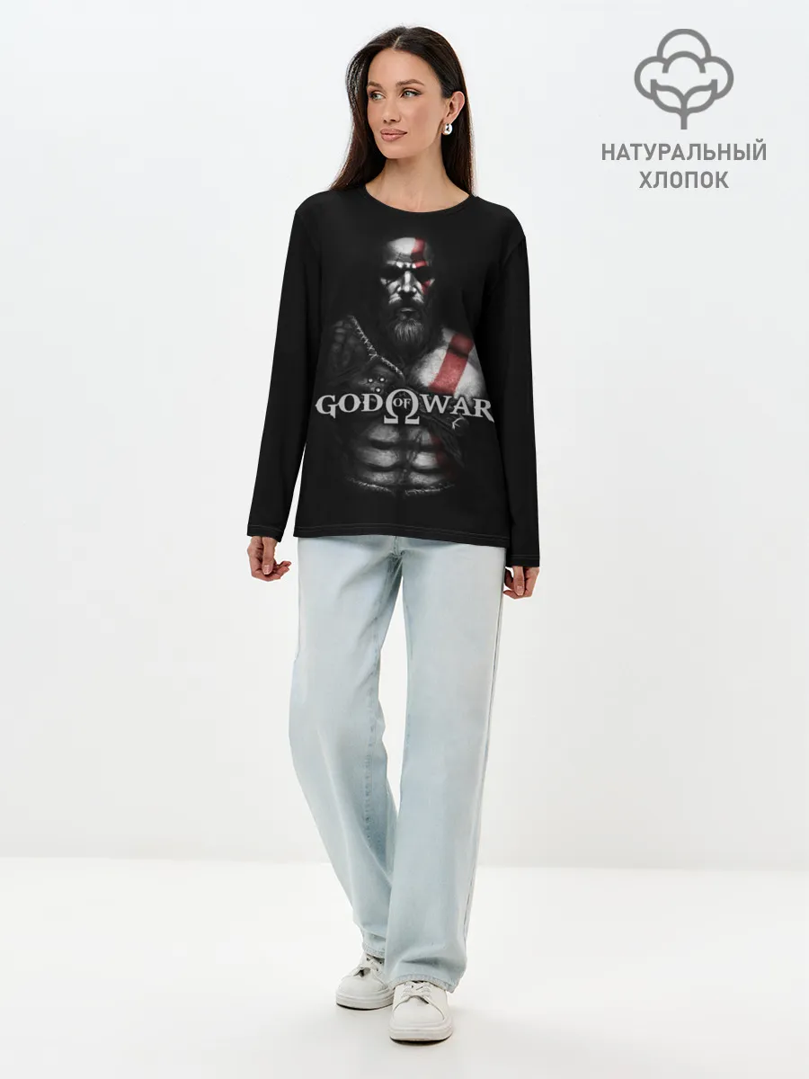 Лонгслив женский. Хлопок / God of War