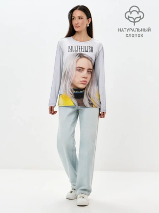Лонгслив женский. Хлопок / BillieEilish