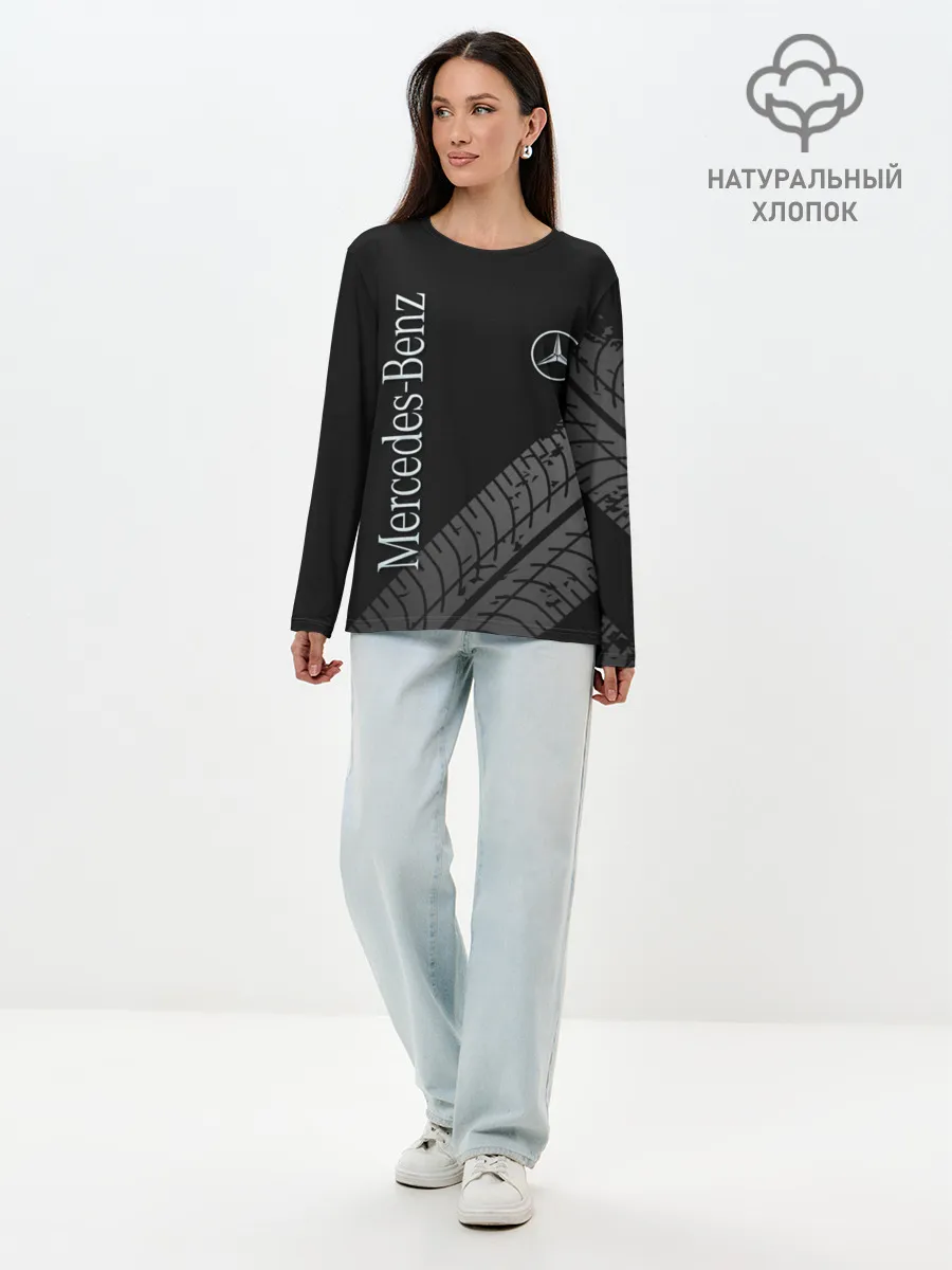 Лонгслив женский. Хлопок / Mercedes