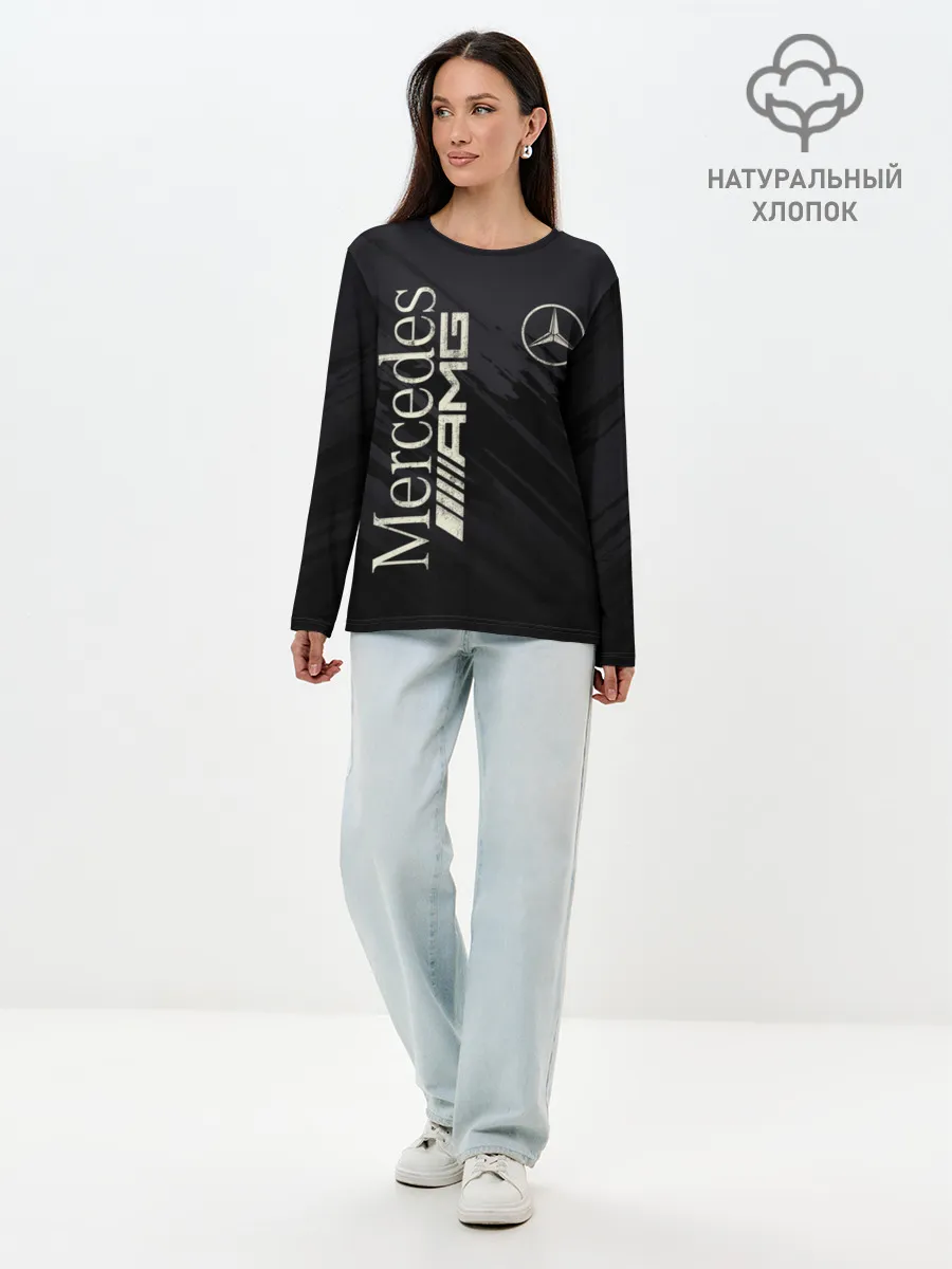 Лонгслив женский. Хлопок / Mercedes