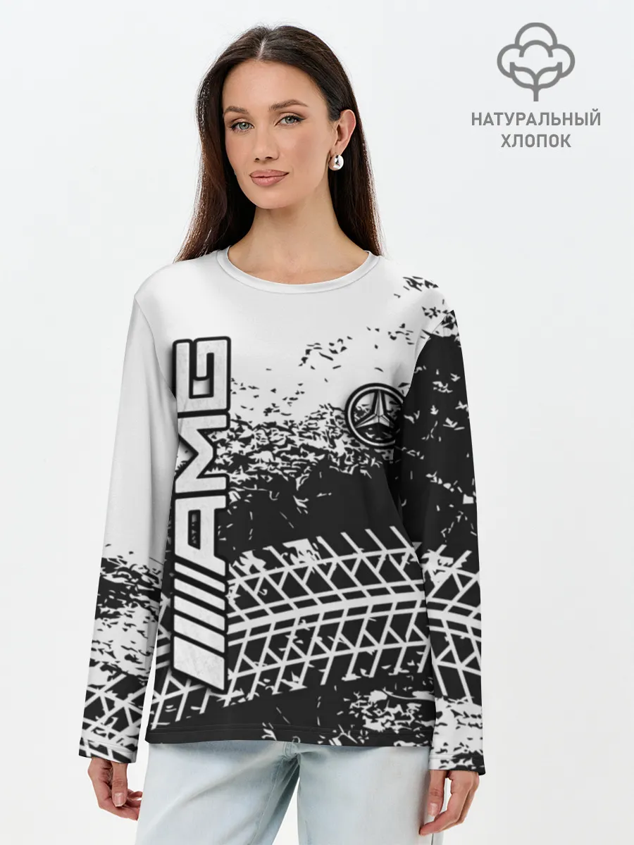 Лонгслив женский. Хлопок / Mercedes