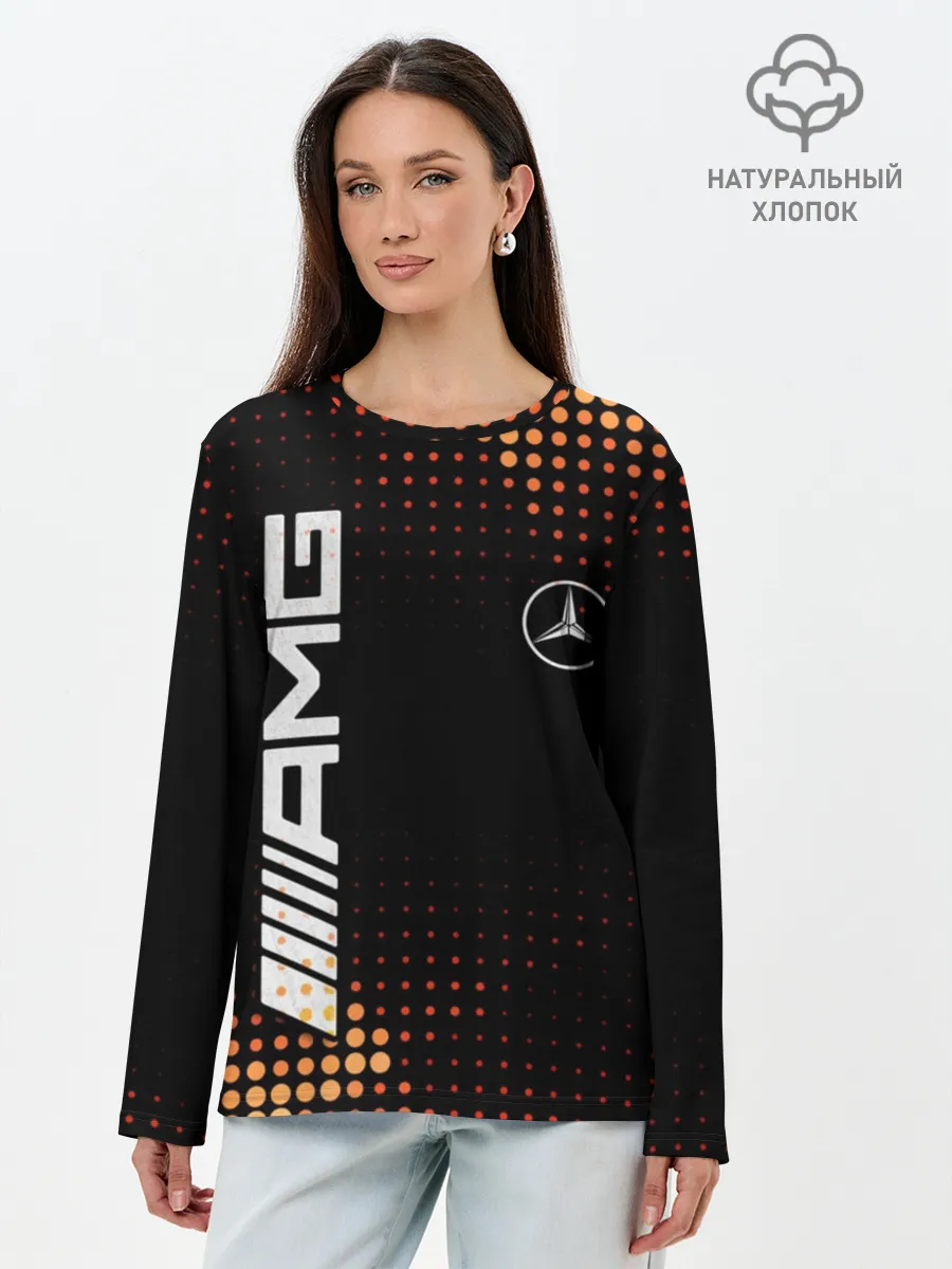 Лонгслив женский. Хлопок / Mercedes