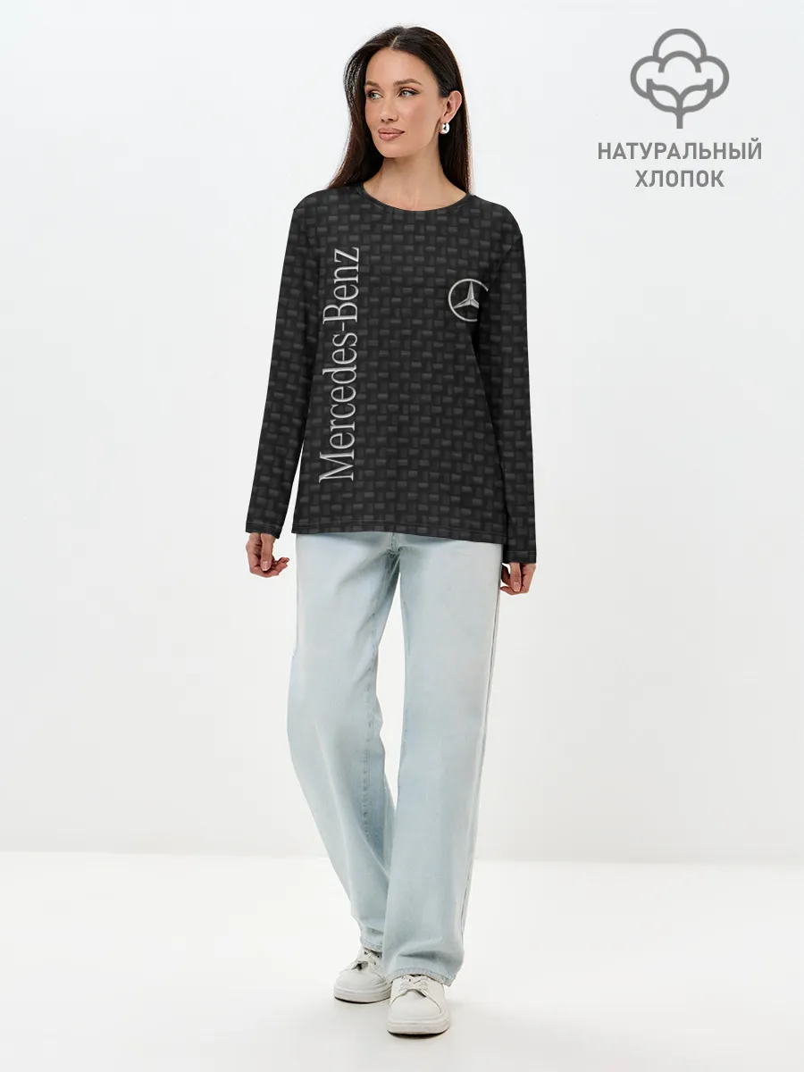 Лонгслив женский. Хлопок / Mercedes