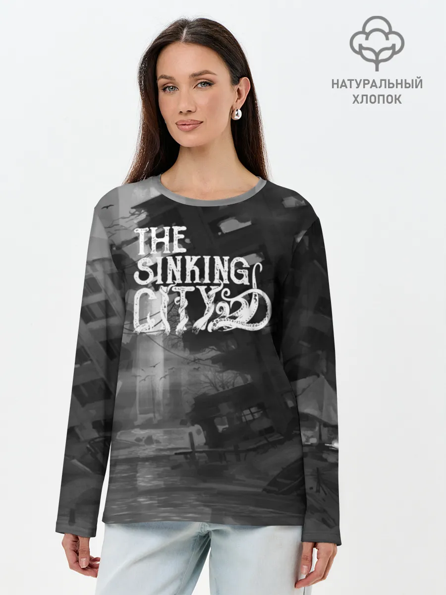 Лонгслив женский. Хлопок / The Sinking City