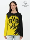 Лонгслив женский. Хлопок / Боруссия Дортмунд