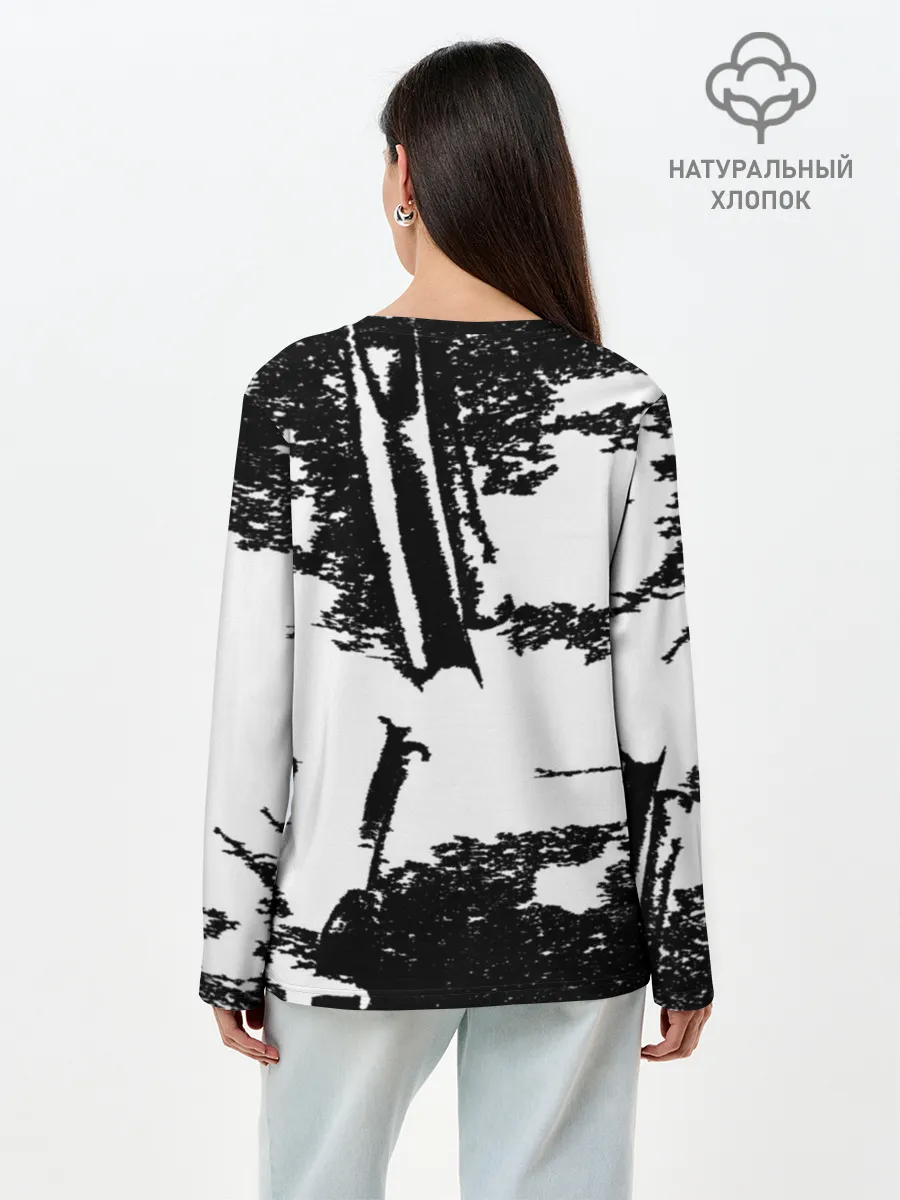 Лонгслив женский. Хлопок / Ведьмак