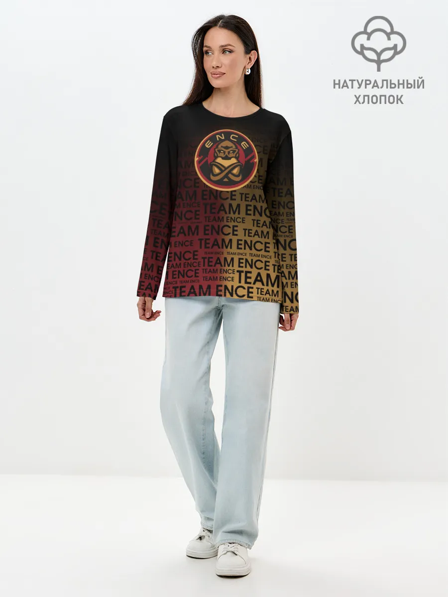Лонгслив женский. Хлопок / TEAM ENCE