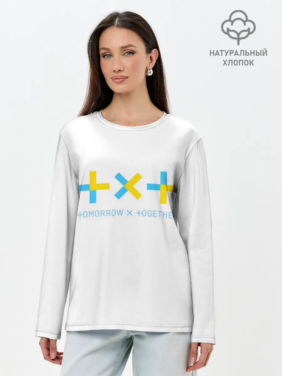 Лонгслив женский. Хлопок / TOMORROW X TOGETHER / TXT