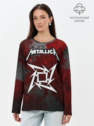 Лонгслив женский. Хлопок / METALLICA