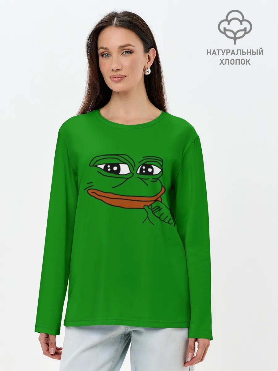Лонгслив женский. Хлопок / Pepe