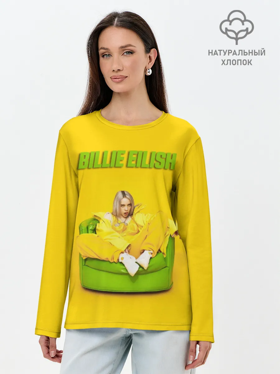 Лонгслив женский. Хлопок / Billie Eilish