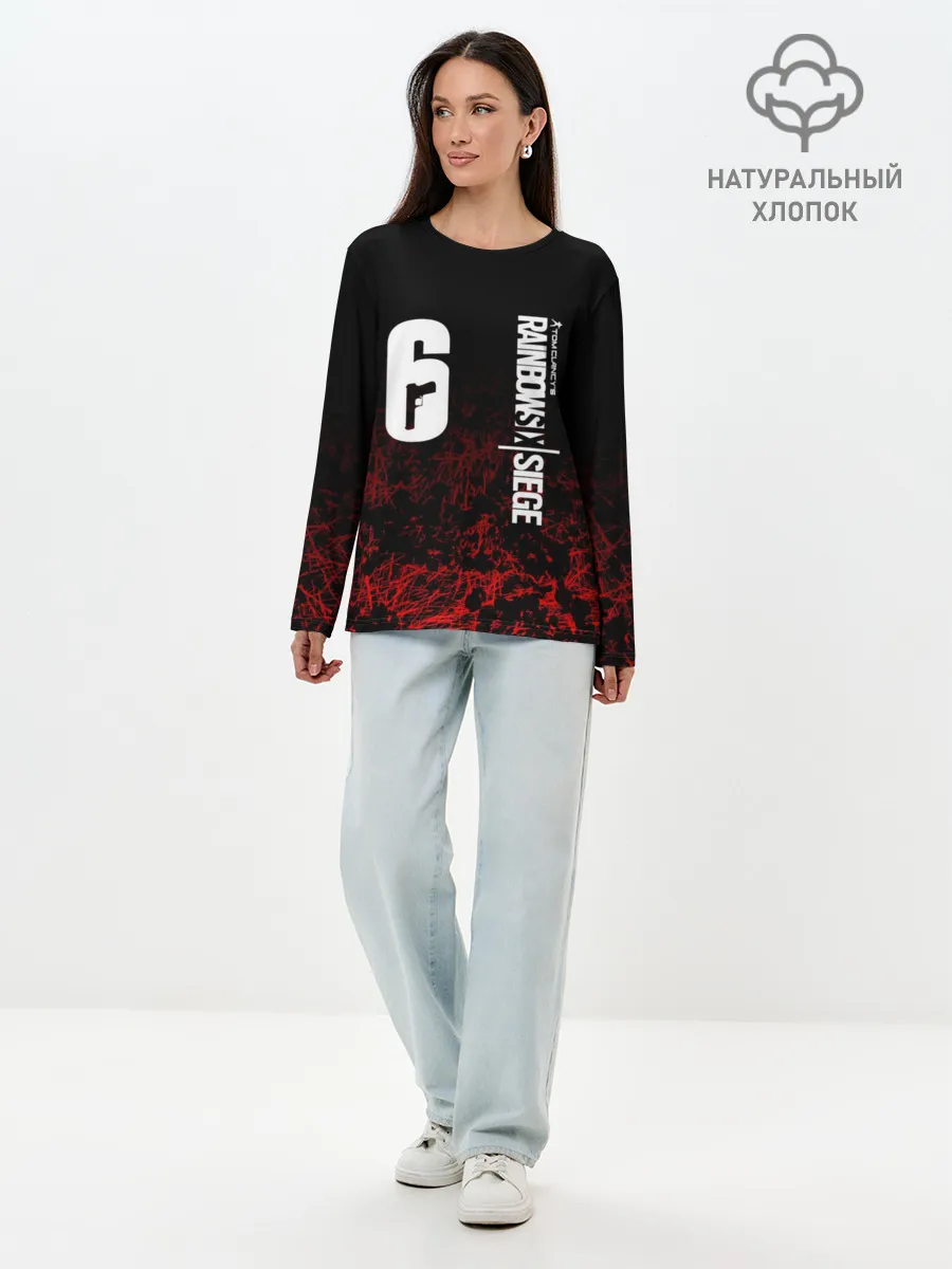 Лонгслив женский. Хлопок / RAINBOW SIX SIEGE