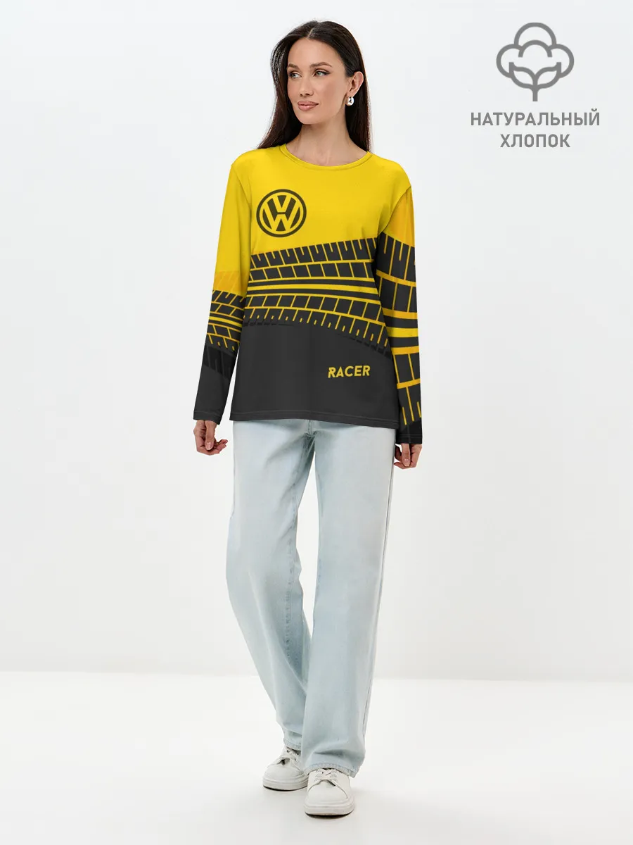 Лонгслив женский. Хлопок / Volkswagen