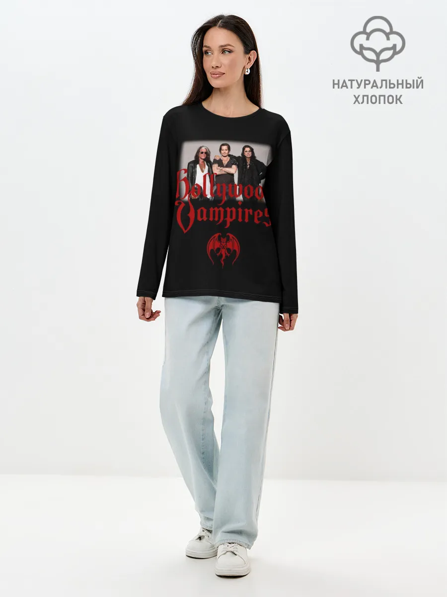 Лонгслив женский. Хлопок / Hollywood Vampires