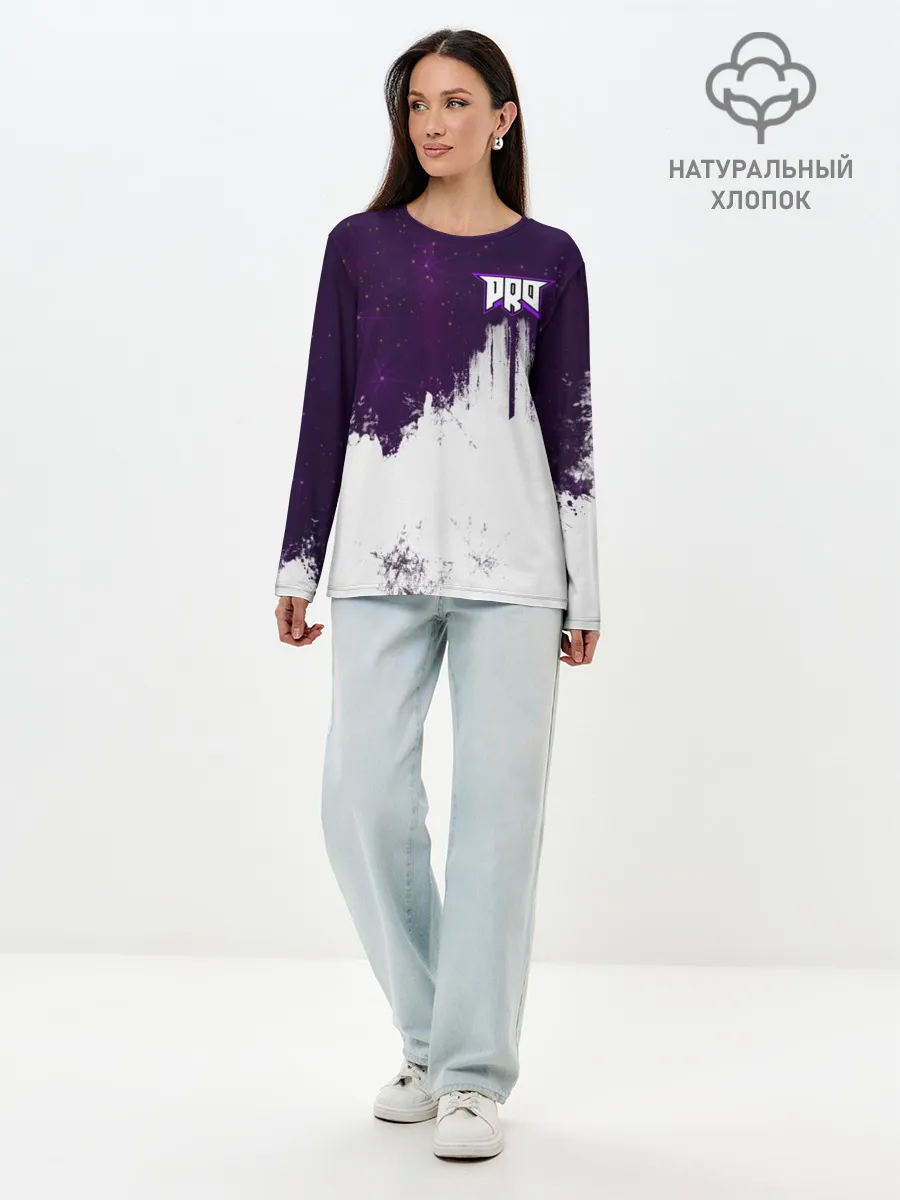 Лонгслив женский. Хлопок / pro100