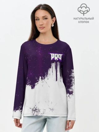 Лонгслив женский. Хлопок / pro100