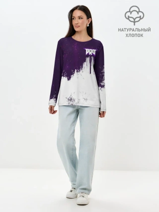 Лонгслив женский. Хлопок / pro100